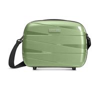 REDOLZ Artículos regulares Essentials 10 + BC, Verde metalizado, Beauty Case (34 cm), Estuche de belleza