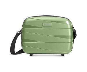 REDOLZ Artículos regulares Essentials 10 + BC, Verde metalizado, Beauty Case (34 cm), Estuche de belleza