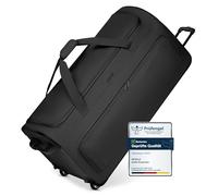 REDOLZ bolsa de viaje con ruedas | trolley suave y ligero para hombre y mujer | Duffle Essentials, Negro , XXL Sondergröße (91 cm)
