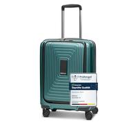REDOLZ Carretilla con Compartimento para portátil Essentials 14 Trolley (Exp. with Front Pocket) Pearl-Green Metallic Verde