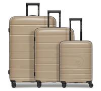 Redolz Essentials 11 4 ruedas Juego de maletas 3 piezas con pliegue de expansión beige