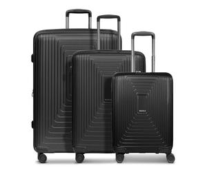 REDOLZ Carretilla Essentials 14 Trolley Set 3 -Piezas (S Exp.) Black Metallic Negro