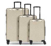 REDOLZ Carretilla Essentials 18 Trolley Set 3 -Piezas Metallic-Greige Shiny Beige