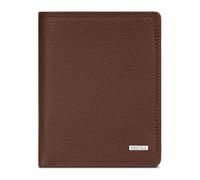 Redolz Cartera Leather Essentials HF de piel con protección RFID, 9,5 cm, desplegable marrón
