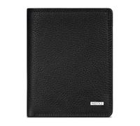 Redolz Cartera Leather Essentials HF de piel con protección RFID, 9,5 cm, desplegable negro