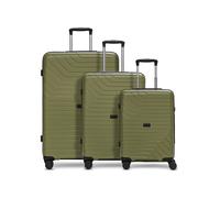 Redolz Essentials 05 3-SET 4 ruedas Juego de maletas 3 piezas verde oliva