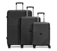 Redolz Essentials 05 3-SET 4 ruedas Set de maletas 3 piezas negro
