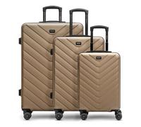 Redolz Essentials 07 3-SET 4 ruedas Set de maletas 3 piezas beige
