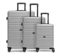 Redolz Essentials 08 3-SET 4 ruedas Set de maletas 3 piezas color plata
