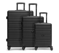 Redolz Essentials 08 3-SET 4 ruedas Set de maletas 3 piezas negro