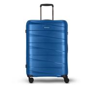 REDOLZ Artículos regulares Essentials 10 + BC, Azul metalizado, Koffer M (67 cm), Carro rígido con ruedas giratorias