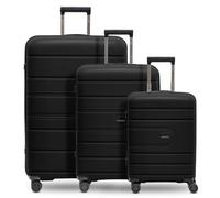 Redolz Essentials 11 3-SET 4 ruedas Set de maletas 3 piezas negro