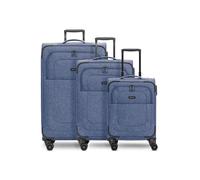 Redolz Essentials 12 THREE SET 4 ruedas Juego de maletas 3 piezas Con asa expansible azul