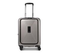 REDOLZ Essentials 14 Productos habituales, gris café metálico, Kabinen Trolley+ Laptopfach (55 cm) erweiterbar, Carro rígido con ruedas giratorias