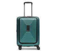 REDOLZ Essentials 14 Productos habituales, Verde perla metálico, Kabinen Trolley+ Laptopfach (55 cm) erweiterbar, Carro rígido con ruedas giratorias