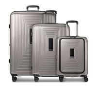 Redolz Essentials 14 4 ruedas Set de maletas 3 piezas Con fuelle expandible gris