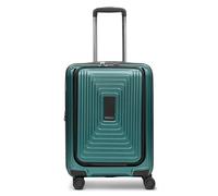 REDOLZ Essentials 14 Productos habituales, Verde perla metálico, Kabinen Trolley+ Laptopfach (55 cm) erweiterbar, Carro rígido con ruedas giratorias