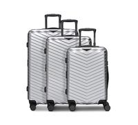 Redolz Essentials 18 2.0 4 ruedas Set de maletas 3 piezas Con asa expansible plateado