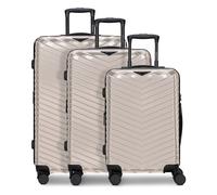 Redolz Essentials 18 4 ruedas Set de maletas 3 piezas Con fuelle expandible amarillo