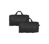 Redolz Juego de maletas de viaje Duffle Essentials con 2 ruedas, 2 piezas. negro