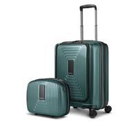 Redolz Juego de maletas Essentials 14 2 pzs. trolley de cabina con plegado extensible + neceser verde