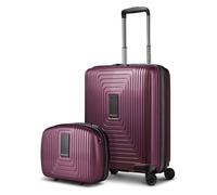 Redolz Juego de maletas Essentials 14 2 pzs. trolley de cabina con plegado extensible y neceser rojo