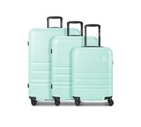 Redolz Pro ABS 4 ruedas Juego de maletas 3 piezas Con asa expansible verde