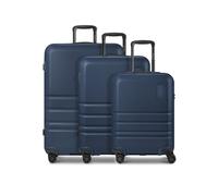 Redolz Pro ABS 4 ruedas Juego de maletas 3 piezas Con asa expansible azul