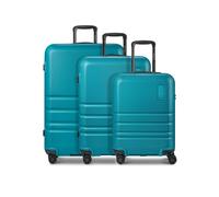 Redolz Pro ABS 4 ruedas Juego de maletas 3 piezas Con asa expansible azul petróleo