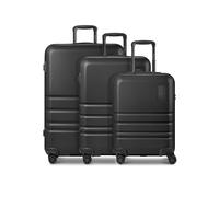 Redolz Pro ABS 4 ruedas Juego de maletas 3 piezas Con asa expansible negro