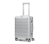 Redolz Pro Aluminium 4 ruedas Trolley de cabina S 55 cm color plata