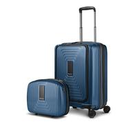 Redolz Juego de maletas Essentials 14 2 pzs. trolley de cabina con plegado extensible + neceser azul