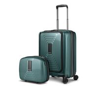 Redolz Juego de maletas Essentials 14 2 pzs. trolley de cabina con plegado extensible + neceser verde