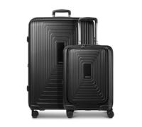 REDOLZ Carretilla con Compartimento para portátil Essentials 14 Trolley Set 2 -Piezas (S Exp. Front Pocket) Black Metallic Negro