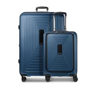 Redolz Set de maletas Essentials 14 de 4 ruedas, 2 piezas. Compartimento para portátil con asa expansible azul