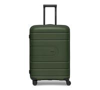 REDOLZ Essentials 11 + BC, verde oliva, Koffer M+ (66 cm) erweiterbar, Carro rígido con ruedas giratorias