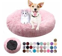 Redonda Cama para Perros Cómodo Suave Cama Gatos Anti Ansiedad Cama Perro Colchón Lavable con Parte Inferior Antideslizante Pequerios, Medianos, Grandes Rosa Pálido 70cm
