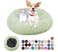 Redonda Cama para Perros Cómodo Suave Cama Gatos Anti Ansiedad Cama Perro Colchón Lavable con Parte Inferior Antideslizante Pequerios, Medianos, Grandes Verde Claro 120cm
