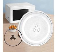 Redonda Placa De Cristal Giratoria De microondas, Giratorio Microondas Plato De repuesto, 24.5cm 25.5cm 27cm Placa De Vidrio Para Microondas Con Soporte, Resistente Al Calor, Antis - Scratch