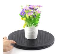 Redonda Plataforma Giratoria, Base Giratoria Manual de 25/30 cm, Mesa Giratoria de 360 Grados, Placa Giratoria Universal Tocadiscos para Plantas, TV, Manualidades, Monitor(12"/30cm)