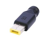 Redondo al extremo cuadrado 5,5 × 2,1/2,5 mm Conectores adaptadores for computadora portátil cuadrado Convertidor Enchufe del cargador de energía