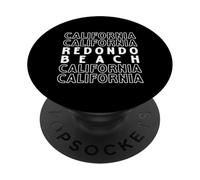 Redondo Beach California LA CA para Hombres y Mujeres. PopSockets PopGrip Adhesivo
