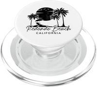Redondo Beach California Surf Vintage Sunset Surfer Retro PopSockets PopGrip para MagSafe