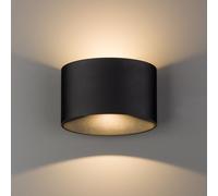 Redondo LED Lámpara Pared Cailin Up Down Aluminio Ø17cm IP54 3000K Fuera Jardín