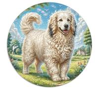 Redondo Puzzle Perro Pastor inglés Antiguo 1000 Piezas Animales, Niños/Adultos, Juego Familiar, Grande, Regalo Educativo 1000pcs (67.5x67.5cm)