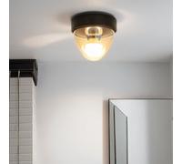 Redondo Techo Negro Ø18cm Pequeño IP44 Moderno Iluminación Escalera de Casa Malo