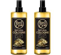 Redone Aftershave Natural Barbero Colonia Gold 2 x 400 ml | Fragancia duradera | Producto de cuidado premium para hombres | 2 unidades
