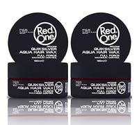 RedOne Cera acuática gris 150 ml | Control de bordes | Ultra Grip | Cera para el cabello para hombres y mujeres | Aroma a sandía | Máximo control - 2 unidades