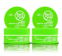 RedOne Cera para el cabello verde mate 150 ml | Ultra Grip | Cera capilar para hombres y mujeres | Aroma a coco | Máximo control - 2 unidades