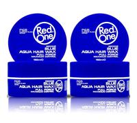 RedOne Cera para el cabello acuática azul 150 ml | Ultra Grip | Cera para el cabello para hombres y mujeres | Goma de mascar perfumada | Máximo control - 2 unidades